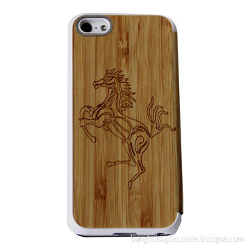 Wooden and Bamboo Material Detachable Case for iPhone 5